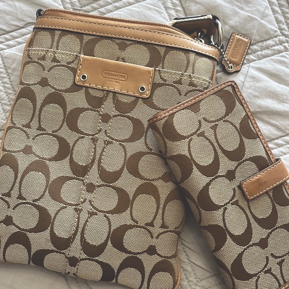 Coach Handbags - Coach crossbody with matching wallet